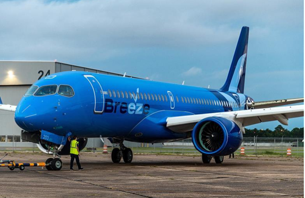 What does a minor need to fly on Breeze Airways?