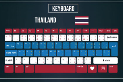 What Are Thai Keyboard Stickers and How Do They Help Bilingual Typing?