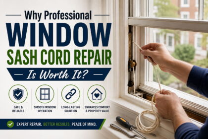 Why Professional Window Sash Cord Repair Is Worth It?