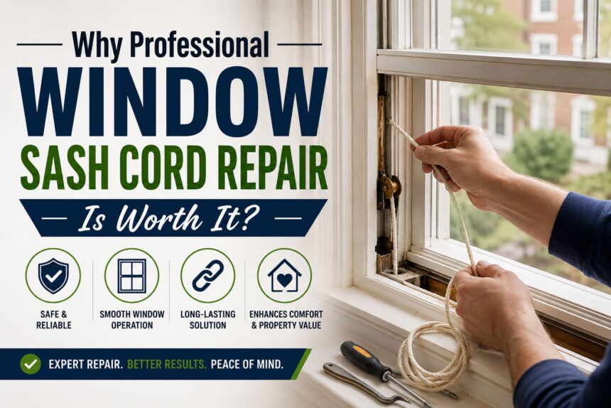 Why Professional Window Sash Cord Repair Is Worth It?
